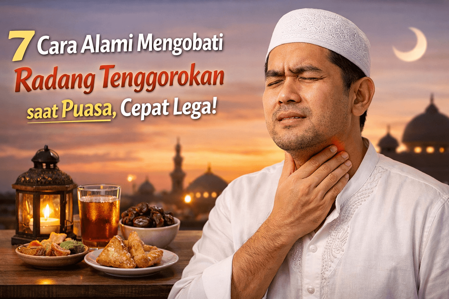 Gambar 1 - Radang Tenggorokan saat Puasa